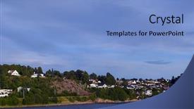  Presentation with moss - Beautiful PPT layouts featuring north sea from ferry backdrop and a light blue colored foreground