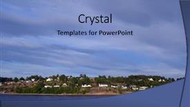  Presentation with moss - Slide deck with north sea from ferry background and a light blue colored foreground