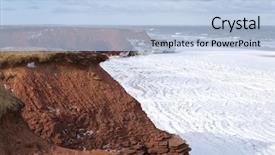  Presentation with prince by machiavelli - Audience pleasing PPT layouts consisting of north shore sandstone cliffs of prince edward island battered by january wind ice and surf backdrop and a light blue colored foreground