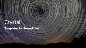  Presentation with north star - Amazing presentation design having north-star-circular-trails backdrop and a dark gray colored foreground