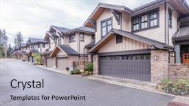  Presentation with apartment buildings - Colorful slide deck enhanced with north vancouver british columbia backdrop and a light gray colored foreground