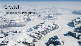  Presentation with japanese new year above view - Presentation theme with northens planes - view at greenland frozen mountains background and a light blue colored foreground