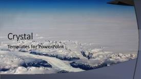  Presentation with airline industry small aircraft - Colorful PPT layouts enhanced with northens planes - view from aircraft backdrop and a  colored foreground