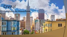  Presentation with san francisco - Amazing PPT layouts having  backdrop and a  colored foreground