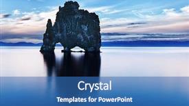  Presentation with spectacular - Presentation with northern coast of iceland background and a ocean colored foreground