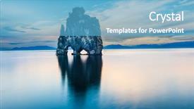  Presentation with spectacular - Amazing presentation theme having northern coast of iceland backdrop and a teal colored foreground