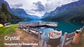  Presentation with beautiful mountains river lake sky nature - PPT theme having northern europe - beautiful nature norway natural landscape background and a violet colored foreground