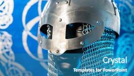  Presentation with struggle - Presentation theme consisting of art of northern europe conflict background and a teal colored foreground