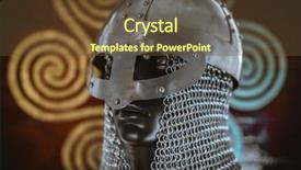  Presentation with struggle - Presentation theme featuring art of northern europe conflict background and a tawny brown colored foreground