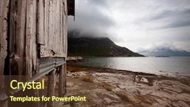  Presentation with coastal - Beautiful presentation featuring northern fishing village in norway backdrop and a  colored foreground
