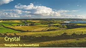  Presentation with pasture - Slide set featuring northern ireland landscape stunning pasture background and a tawny brown colored foreground