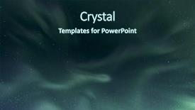  Presentation with dancing - Presentation design with northern lights dancing in the sky background and a wine colored foreground