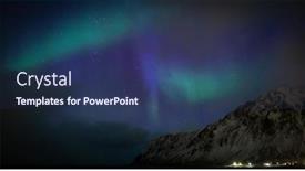  Presentation with aurora - Colorful PPT theme enhanced with northern-lights-in-norway-aurora backdrop and a ocean colored foreground