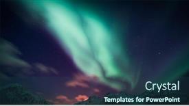  Presentation with high quality - Cool new PPT theme with northern-lights-in-norway-high backdrop and a ocean colored foreground