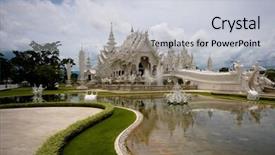  Presentation with prison thailand - Slides consisting of northern thailand wat rong khun background and a  colored foreground