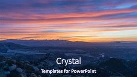  Presentation with ranch - Colorful slides enhanced with northridge and the san gabriel backdrop and a navy blue colored foreground