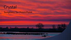  Presentation with migration - Slide deck consisting of northward sandhill crane migration background and a red colored foreground