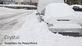  Presentation with winter storm - 