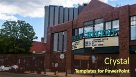  Presentation with cinema - Audience pleasing presentation consisting of norwalk-ct-usa-may-13 backdrop and a tawny brown colored foreground