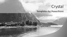  Presentation with norway - Slide set featuring norway black and white background and a white colored foreground