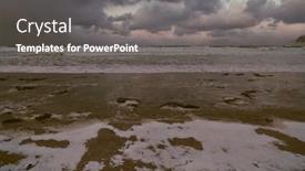  Presentation with bad weather - Beautiful PPT theme featuring norway-coast-in-winter backdrop and a gray colored foreground