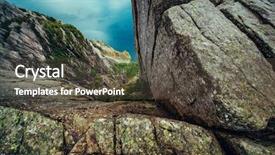  Presentation with mountain view - Cool new PPT layouts with norway danger narrow tourist path backdrop and a  colored foreground