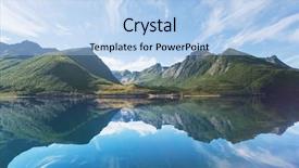  Presentation with norway - Colorful slide set enhanced with norway landscapes backdrop and a light blue colored foreground