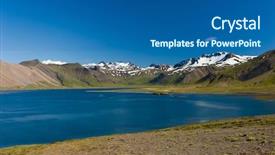  Presentation with rise - PPT layouts having norway nature - mighty fjords rise background and a ocean colored foreground