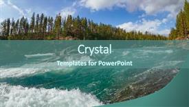  Presentation with rafting - Amazing PPT theme having norway scandinavia popular for rafting backdrop and a ocean colored foreground