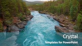  Presentation with scandinavia - Colorful PPT layouts enhanced with norway scandinavia popular for rafting backdrop and a teal colored foreground