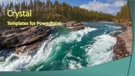  Presentation with rafting - Colorful slide deck enhanced with norway scandinavia popular for rafting backdrop and a tawny brown colored foreground