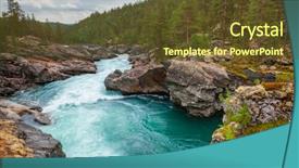  Presentation with rafting - PPT layouts enhanced with norway scandinavia popular for rafting background and a tawny brown colored foreground
