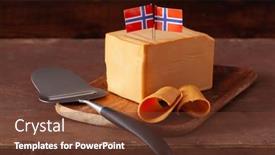  Presentation with cheese - Cool new presentation theme with norwegian-brunost-traditional-brown-cheese backdrop and a tawny brown colored foreground