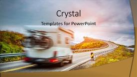  Presentation with highway construction - Colorful PPT layouts enhanced with norwegian construction of the century backdrop and a light blue colored foreground