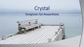  Presentation with gentle - Slides with norwegian landscape in gentle pastel background and a sky blue colored foreground