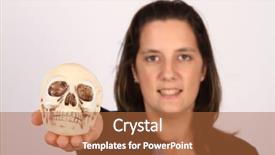  Presentation with skull - Amazing PPT theme having nose anatomi - child holding skull backdrop and a red colored foreground