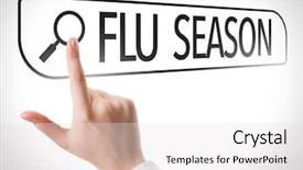  Presentation with autobiography biography written in search - PPT layouts consisting of nose anatomi - flu season written in search background and a white colored foreground