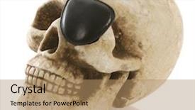  Presentation with pirate - Colorful presentation enhanced with nose anatomi - pirate skeleton - human skull backdrop and a coral colored foreground