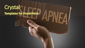  Presentation with sleep apnea - Slides featuring nose anatomi - sleep apnea background and a tawny brown colored foreground