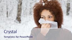  Presentation with nose - Cool new presentation theme with nose in wood in winter backdrop and a sky blue colored foreground