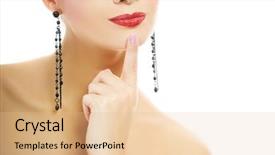  Presentation with wind energy close up portrait - Slide deck consisting of nose simple - beautiful young woman close-up portrait background and a lemonade colored foreground