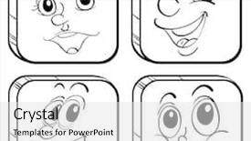  Presentation with square - Audience pleasing PPT layouts consisting of nose simple - illustration of the four different backdrop and a light gray colored foreground