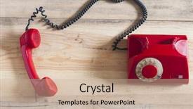  Presentation with dirt dirt texture dirty - Beautiful PPT theme featuring nostalgia - dirty red vintage phone backdrop and a soft green colored foreground