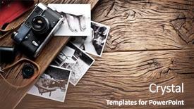  Presentation with nostalgia - Audience pleasing slides consisting of nostalgia - old rangefinder camera and black-and-white backdrop and a tawny brown colored foreground