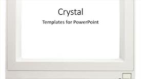  Presentation with nostalgia - Amazing PPT theme having nostalgia - vintage crt computer monitor backdrop and a white colored foreground