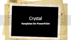  Presentation with old photo - Cool new PPT theme with nostalgia - vintage post cards and old backdrop and a black colored foreground