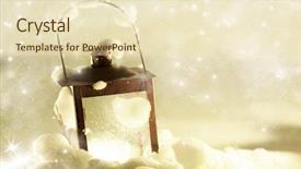  Presentation with christmas red - PPT theme enhanced with nostalgic - christmas background with red lantern background and a soft green colored foreground