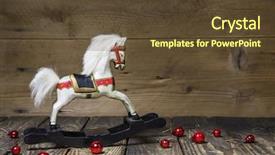  Presentation with vintage christmas - PPT layouts with nostalgic - vintage - old wooden rocking background and a tawny brown colored foreground