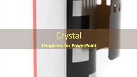  Presentation with camera film - PPT theme having nostalgic-35mm-camera-photo-film background and a tawny brown colored foreground