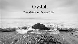  Presentation with black sea - Amazing slide set having calming storm - nostalgic sea waves hitting backdrop and a light gray colored foreground